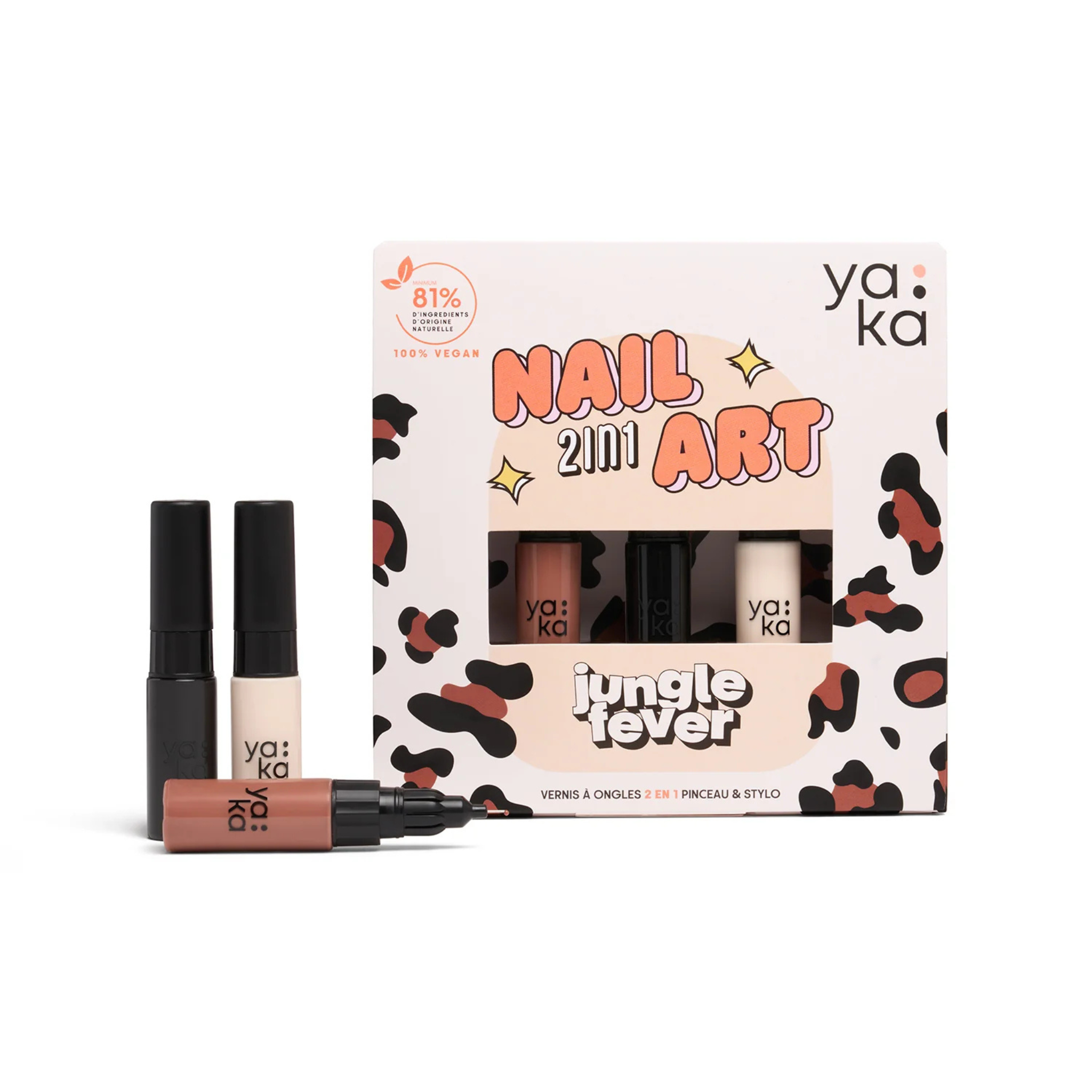 Coffret vernis nail art - Jungle Fever | Yaka