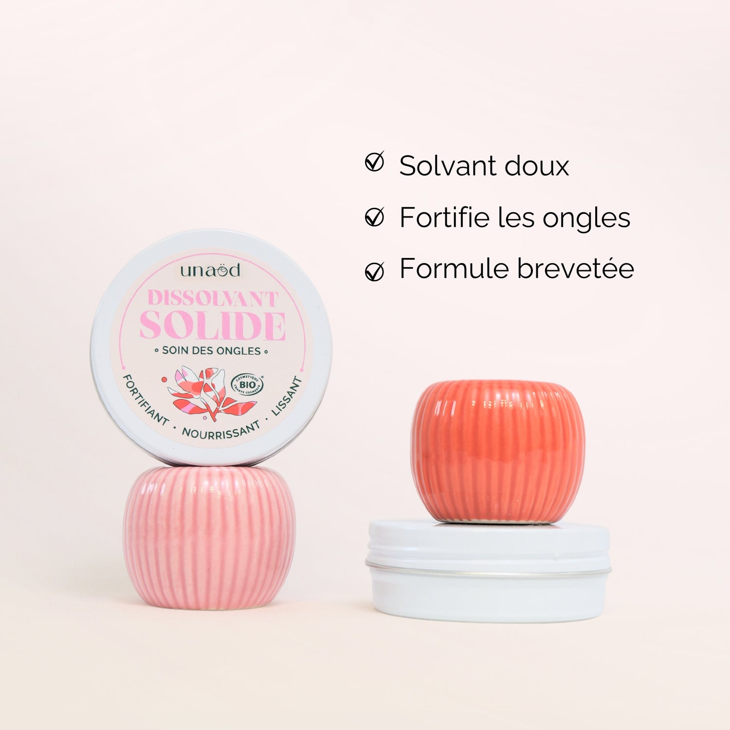 Dissolvant Solide et Soin des Ongles sans acétone